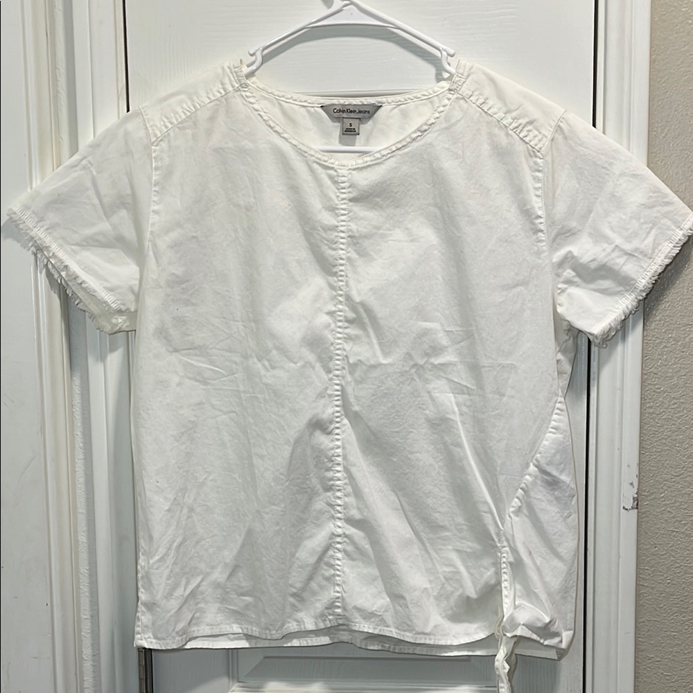 Calvin Klein White Short Sleeve Tee